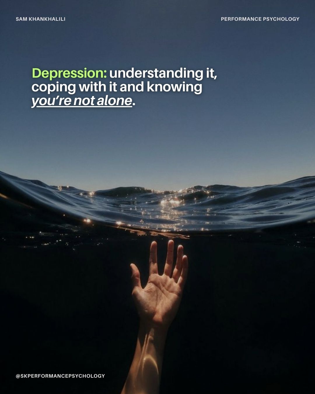 Depression: Understanding It, Coping With It